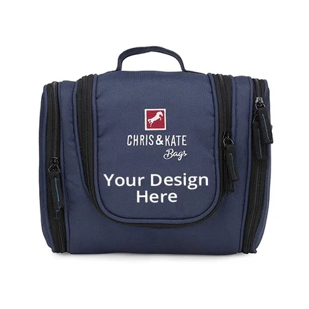 Blue Customized Toiletry Bag