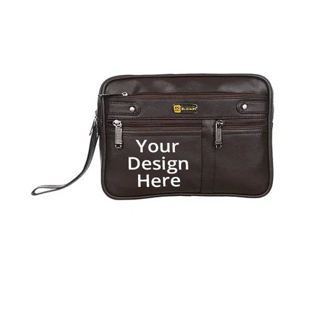 Brown Customized Travel Pouch