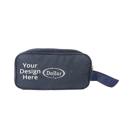 Blue Customized Toiletry Bag Travel Kit