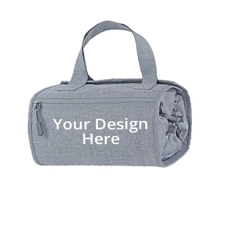 Grey Customized Toiletry Bag