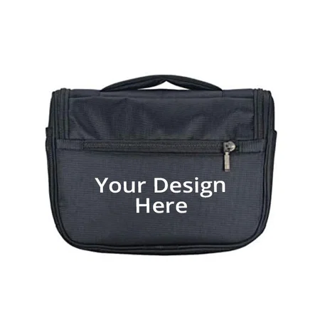 Black Customized Toiletry Bag