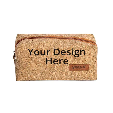 Brown Customized 100% Biodegradable Travel Kit, For Toiletry, Essentials, Stationary, Cosmetics, Shaving Kit, Makeup Bag, Dental Kit