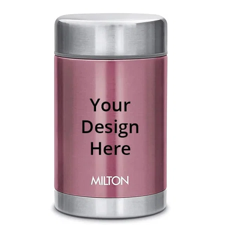 Pink Customized Milton Thermosteel Hot and Cold Flask Tumbler, 515 ml