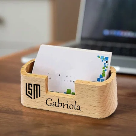 Light Brown Customized Visiting Card Holder Organizer for Office