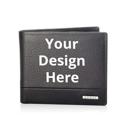 Black Customized Leather Men's Wallet