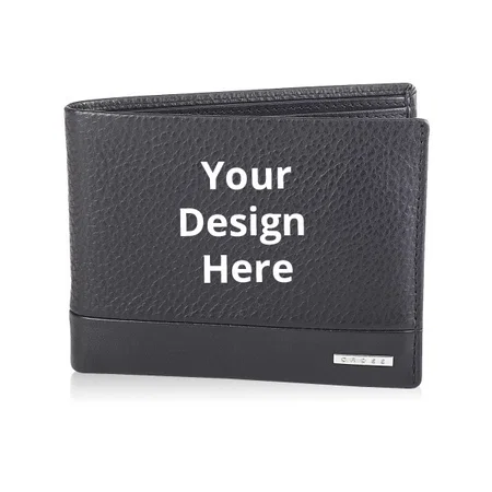 Black Customized Leather Men's Wallet