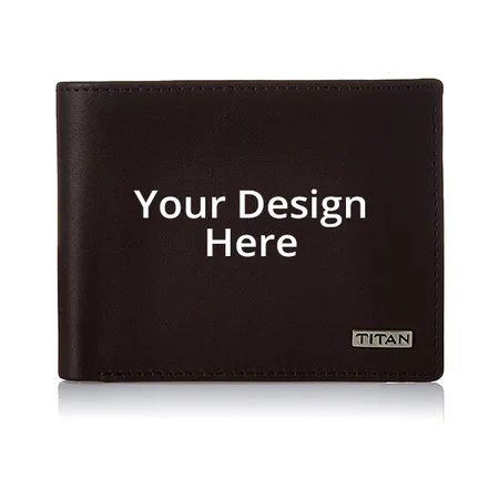 Brown Customized Titan Leather Men's Wallet