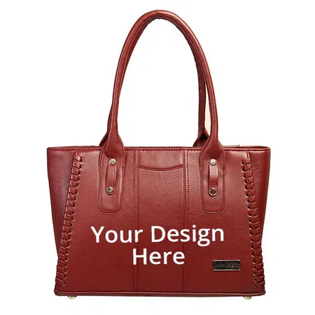 Maroon Customized Women's Top-Handle Bag