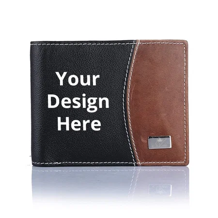 Black Customized Leather Premium and Best Genuine Leather Bi Fold Wallet for Men