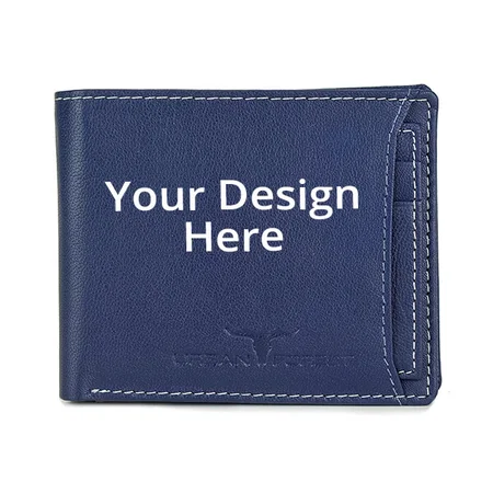 Blue Shade Customized Urban Forest Unisex Leather Wallet Combo