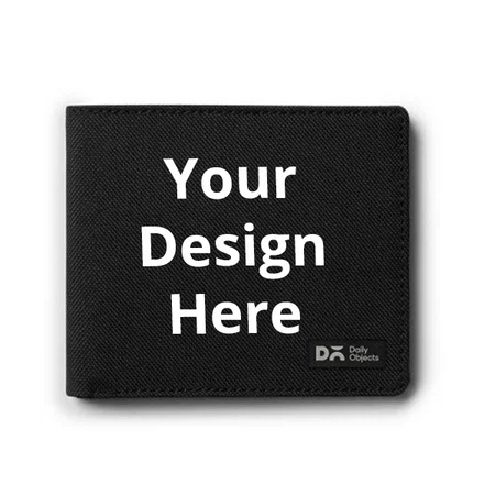 Black Customized Nylon Classic Men's Wallet