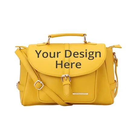 Yellow Customized Women's Handbag