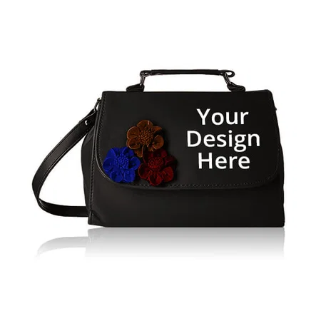 Black Customized Women's Sling Bag