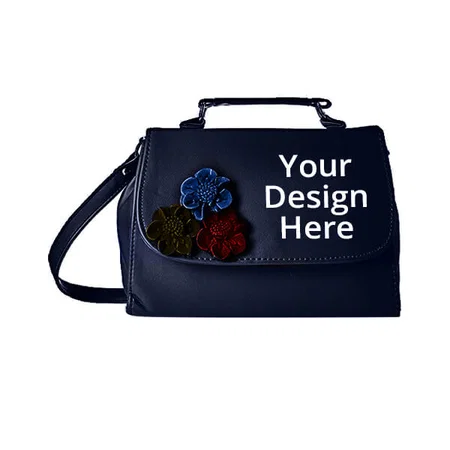 Navy Blue Customized Women's Sling Bag