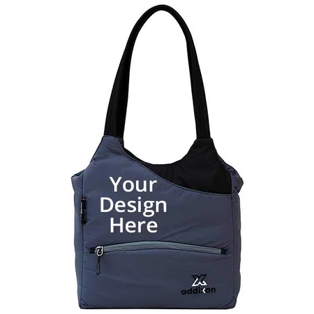 Grey Black Customized Women Handbag