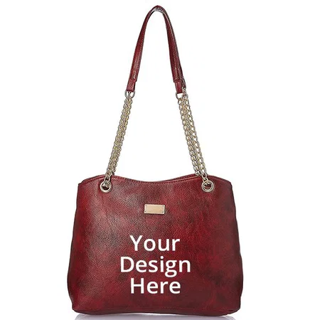 Maroon Customized Women's Handbag
