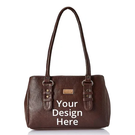 Dark Brown Customized Women's Handbag
