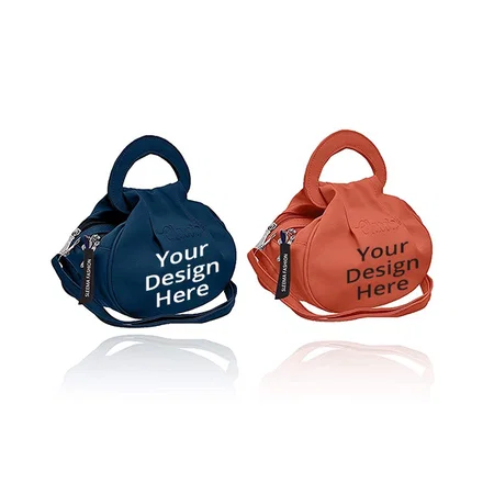 Peach &amp; Blue Customized Women's Shoulder Bag (Set of 2)