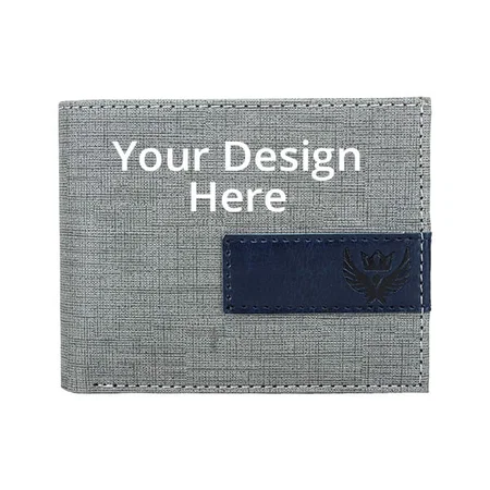 Grey Customized Lorenz Men's Wallet