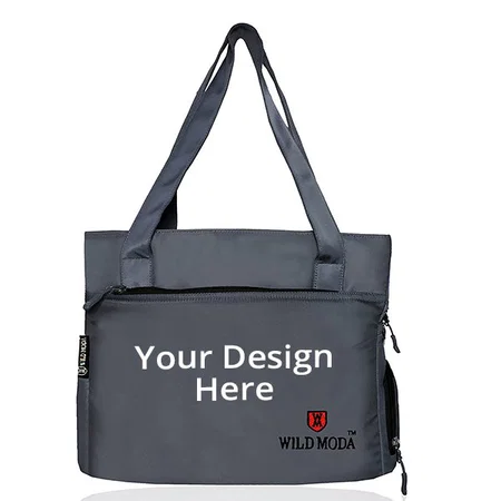 Grey & Black Customized Women's Shoulder Bag