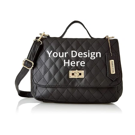 Black Customized Women's Shoulder Bag