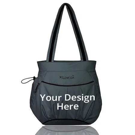 Grey Customized Women's Tote Bag