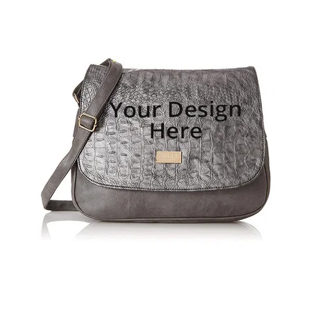 Grey Customized Women's Handbag
