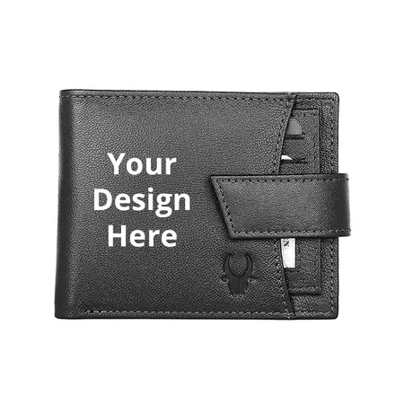 Black Customized Wildhorn Leather Wallet