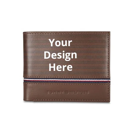 Tan Customized Tommy Hilfiger Men's Wallet