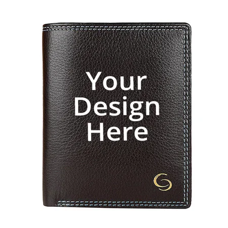 Black Customized GETOREE Florence Men's RFID Blocking Premium Quality Leather Wallet