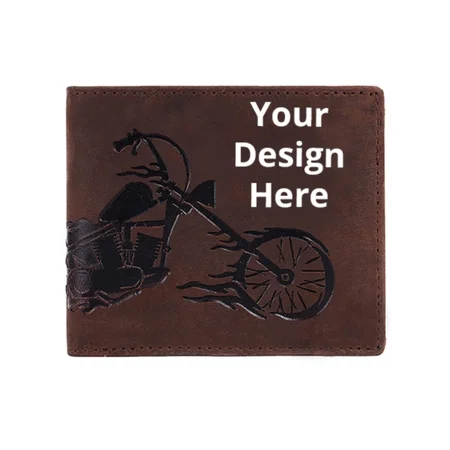 Dark Brown Customized Leather Men's Wallet