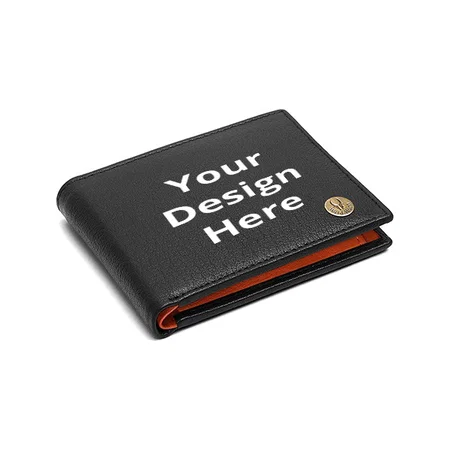 Black Customized Wildhorn Leather Wallet