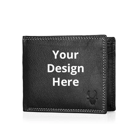 Jade Black Customized Wildhorn Men's Leather Wallet