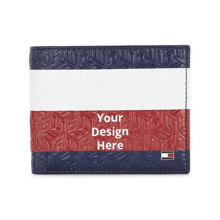 Multi Colour Customized Tommy Hilfiger Men's Wallet