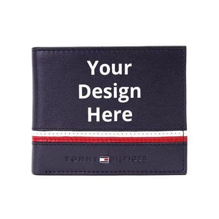 Navy Customized Tommy Hilfiger Wallet