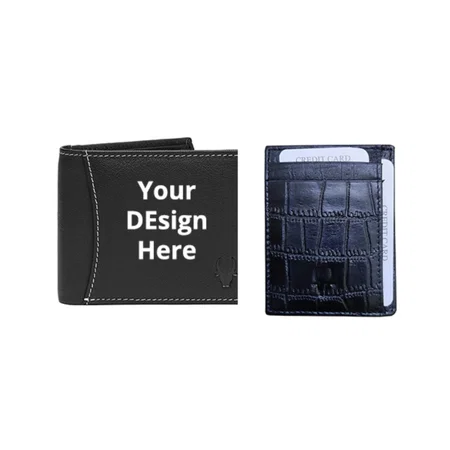 Black Customized Men's Wallet