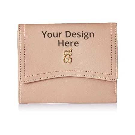 Pink Customized Baggit Faux Leather Women's Wallet