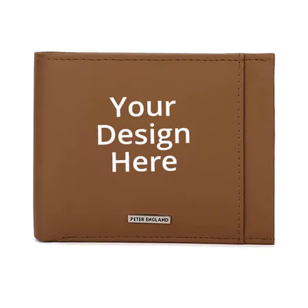 Tan Customized Peter England Men's Wallet