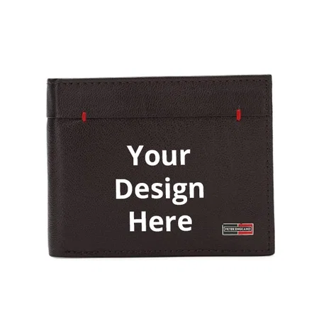 Brown Customized Peter England Wallet