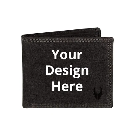Dark Brown Customized WILDHORN Leather Wallet for Men